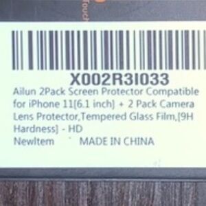 Ailun Glass 2 Pack Camera Lens protector ( IPhone 11 ) compatible